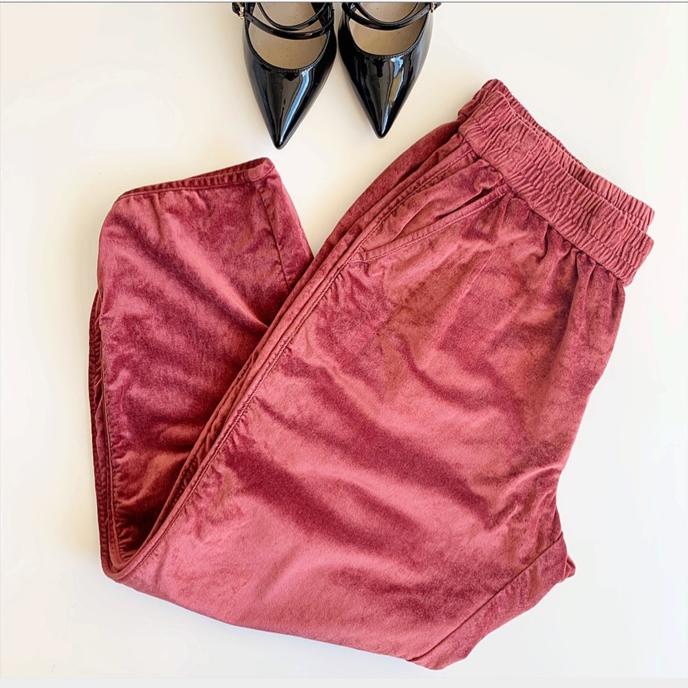 MADEWELL Crush Velvet jogger Pants 💗